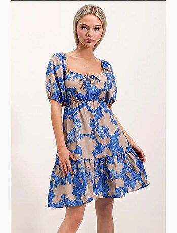 Vestido de popelina acampanado bdart