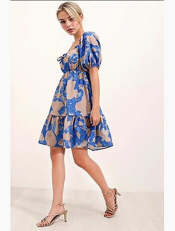 Vestido de popelina acampanado bdart