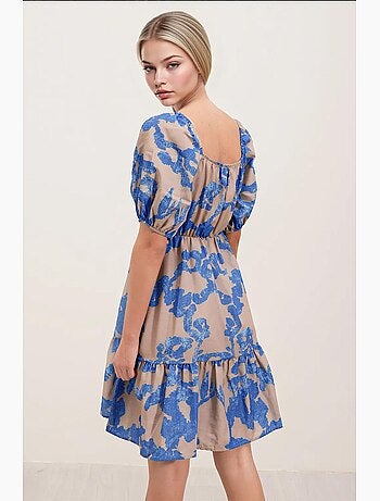 Vestido de popelina acampanado bdart