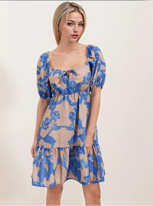 Vestido de popelina acampanado bdart - Kiabi