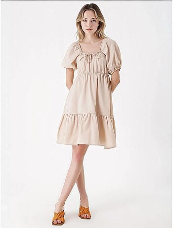 Vestido de popelina acampanado bdart