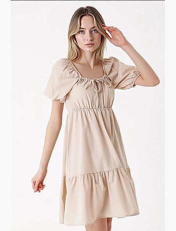 Vestido de popelina acampanado bdart