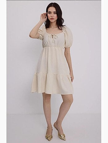 Vestido de popelina acampanado bdart