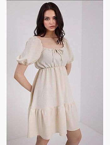 Vestido de popelina acampanado bdart