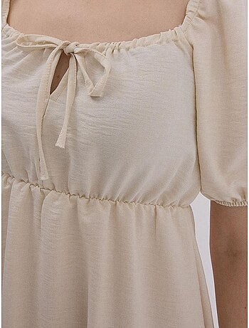 Vestido de popelina acampanado bdart