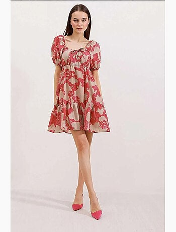 Vestido de popelina acampanado bdart