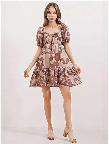 Vestido de popelina acampanado bdart