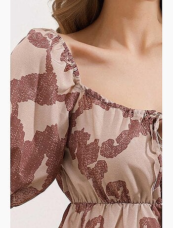 Vestido de popelina acampanado bdart