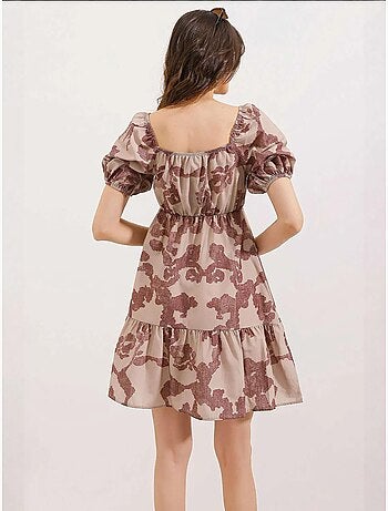 Vestido de popelina acampanado bdart
