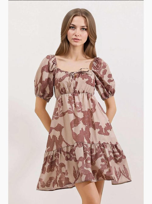 Vestido de popelina acampanado bdart - Kiabi