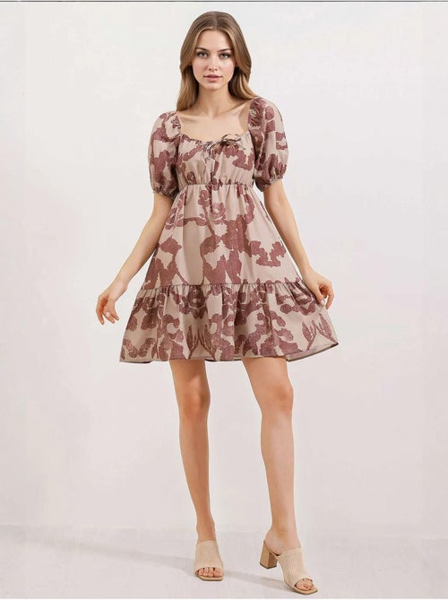 Vestido de popelina acampanado bdart - Kiabi
