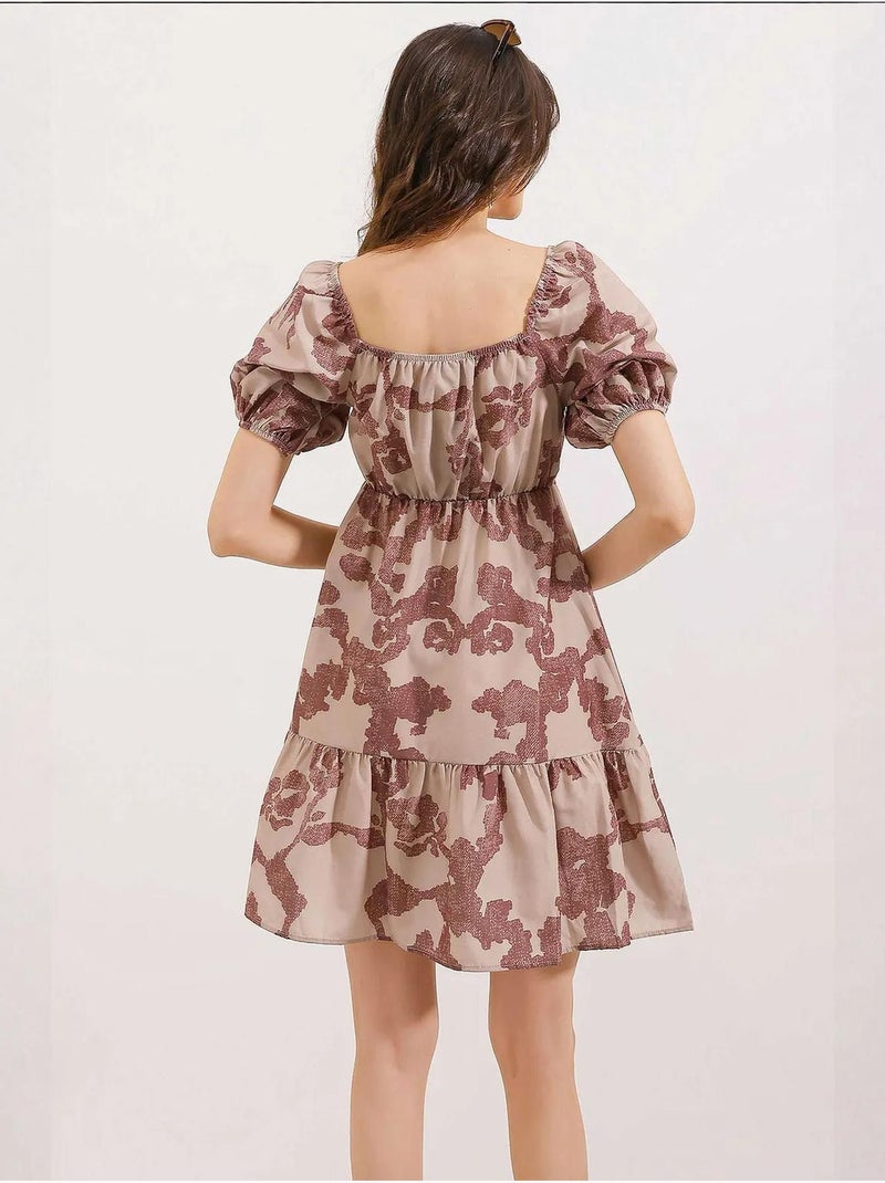 Vestido de popelina acampanado bdart Malva - Kiabi
