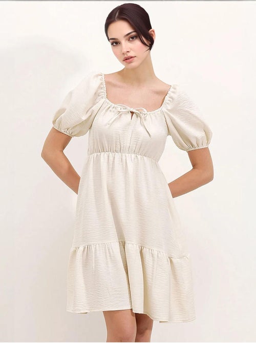 Vestido de popelina acampanado bdart - Kiabi