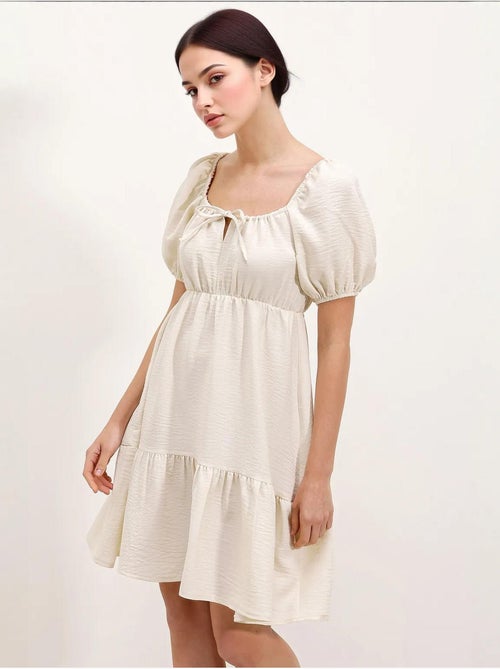 Vestido de popelina acampanado bdart - Kiabi