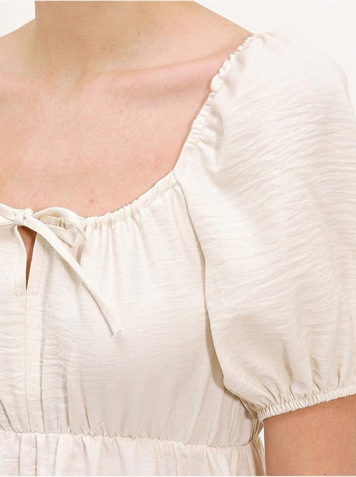 Vestido de popelina acampanado bdart - Kiabi