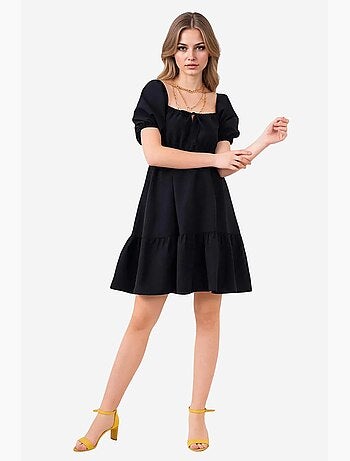 Vestido de popelina acampanado bdart