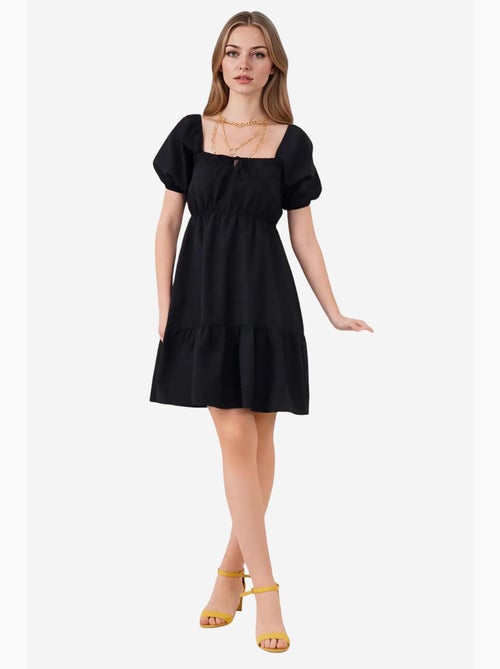 Vestido de popelina acampanado bdart - Kiabi
