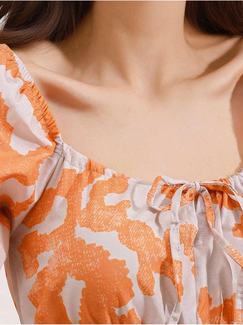 Vestido de popelina acampanado bdart - Kiabi