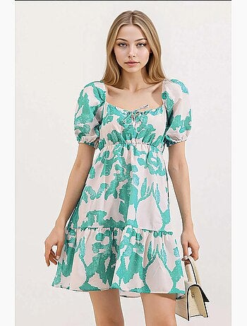 Vestido de popelina acampanado bdart