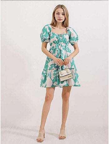 Vestido de popelina acampanado bdart