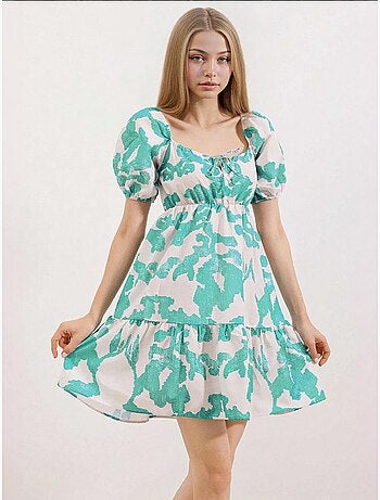 Vestido de popelina acampanado bdart