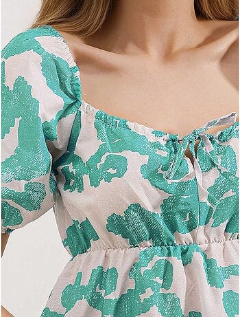 Vestido de popelina acampanado bdart