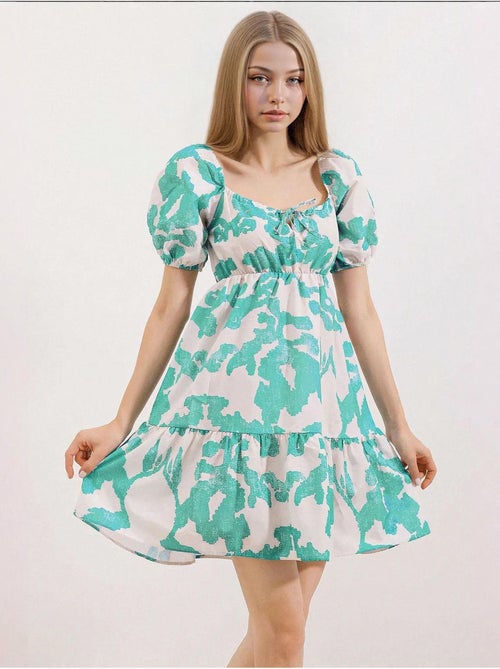 Vestido de popelina acampanado bdart - Kiabi