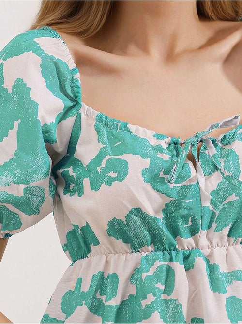 Vestido de popelina acampanado bdart - Kiabi
