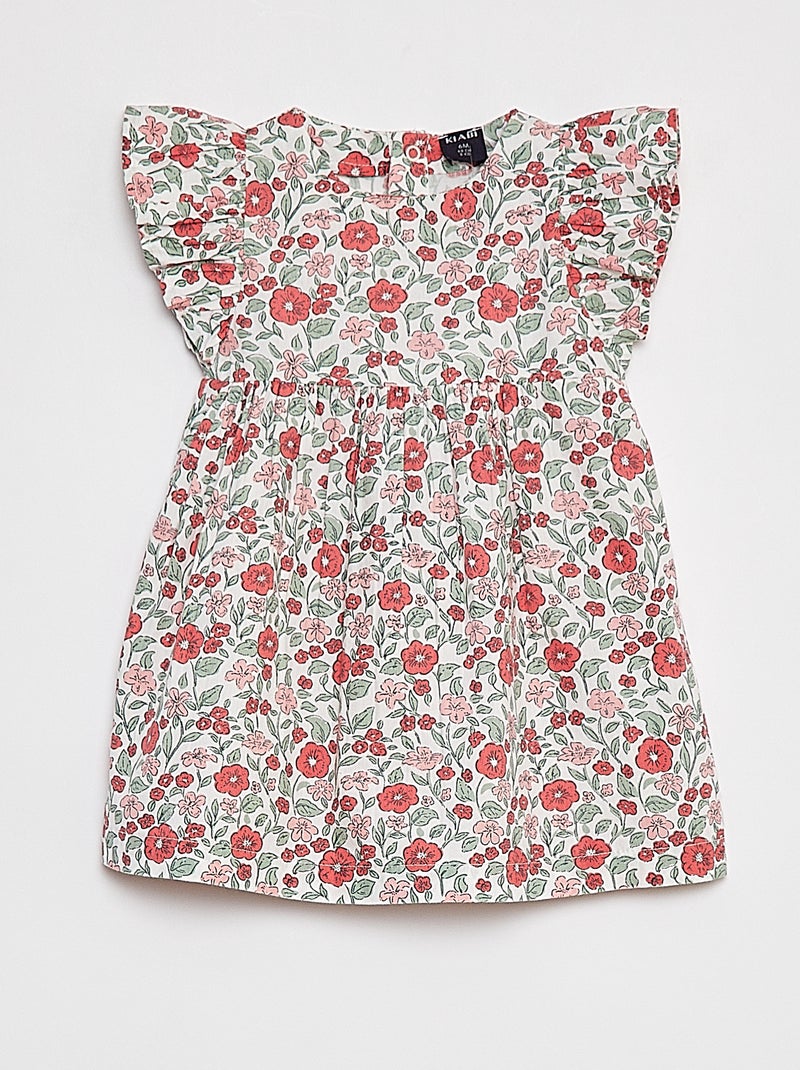 Vestido de popelina + braguita - 2 piezas ROSA - Kiabi