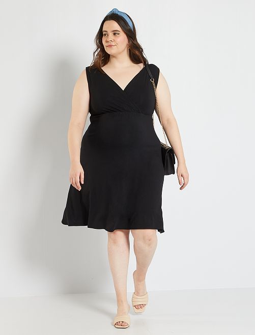 Vestido de premamá vaporoso - negro - Kiabi - 18.00€