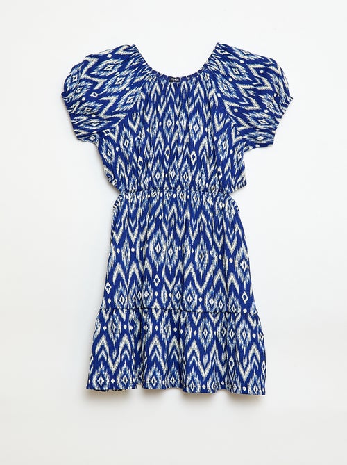 Vestido de punto calado en los laterales - Kiabi