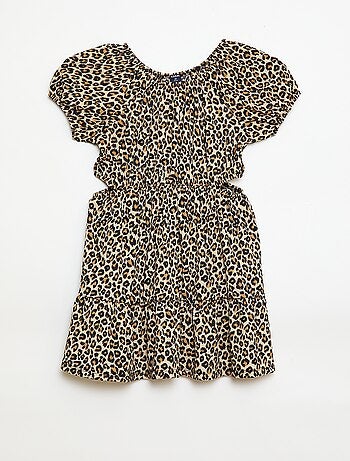 Vestido de punto calado en los laterales