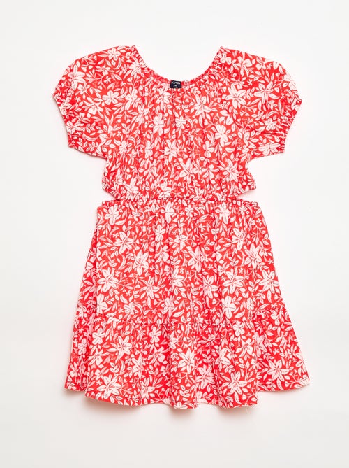 Vestido de punto calado en los laterales - Kiabi