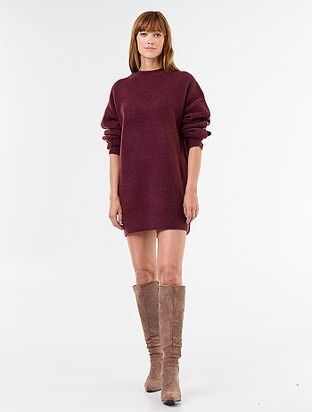 Vestido de punto con botones martillados