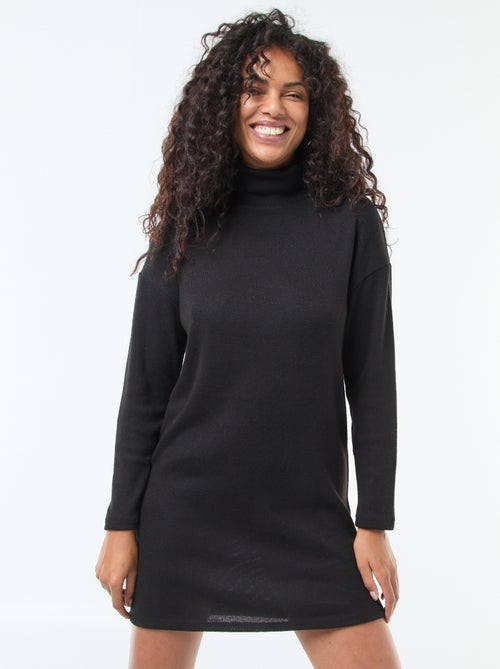 Vestido de punto con cuello alto - Kiabi