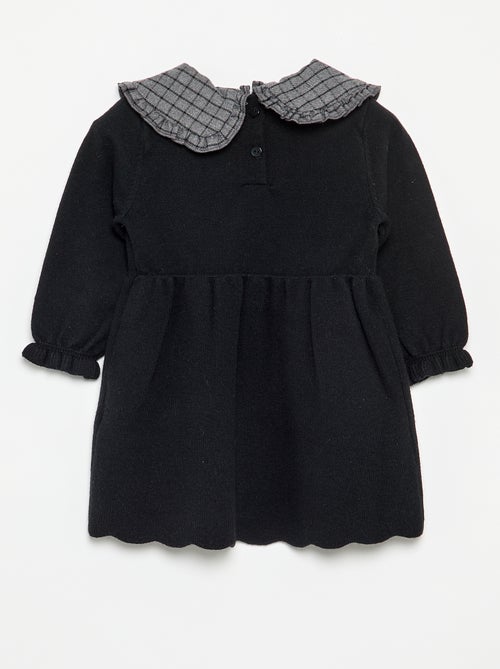 Vestido de punto con cuello Claudine - Kiabi