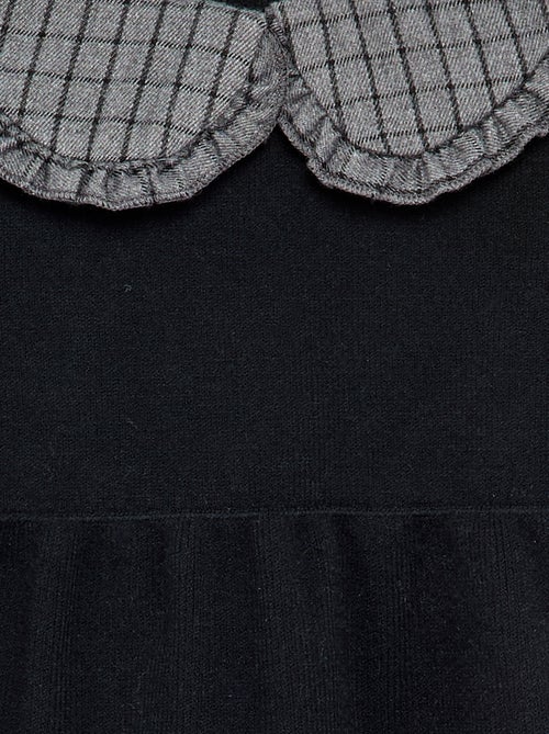 Vestido de punto con cuello Claudine - Kiabi