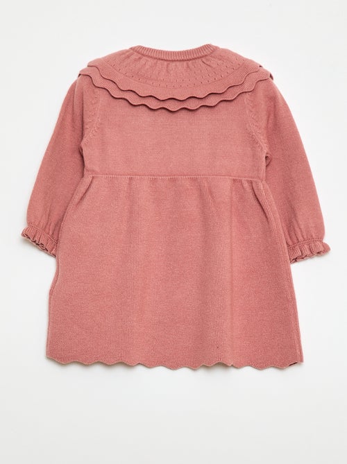 Vestido de punto con cuello Claudine - Kiabi