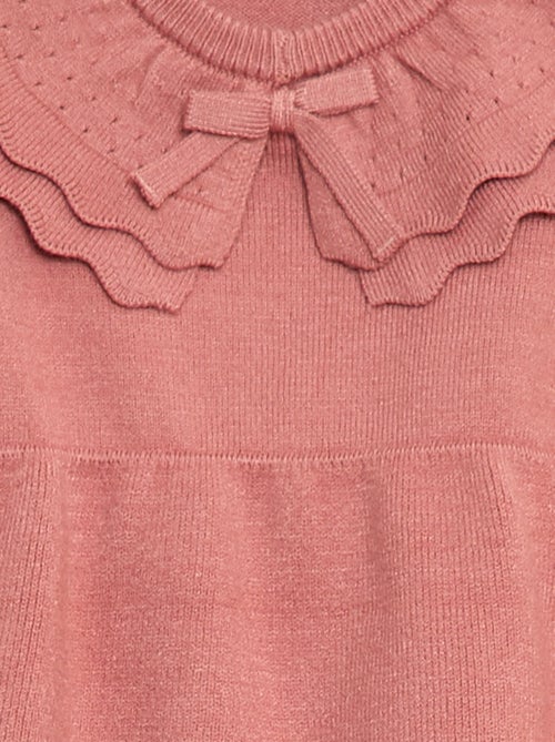 Vestido de punto con cuello Claudine - Kiabi