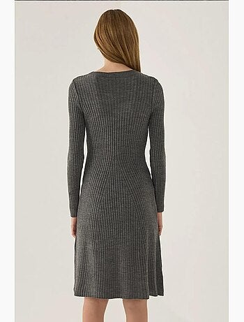 Vestido de punto con cuello redondo hiccup