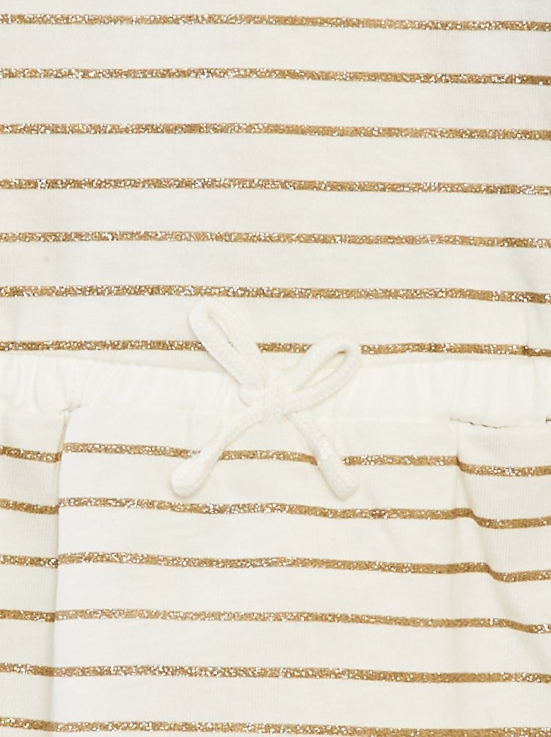 Vestido de punto con estampado BLANCO - Kiabi