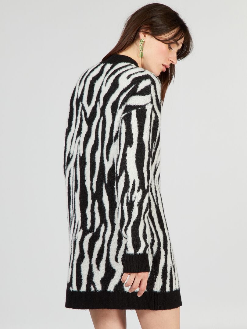 Vestido de punto con estampado CEBRANEGRA - Kiabi