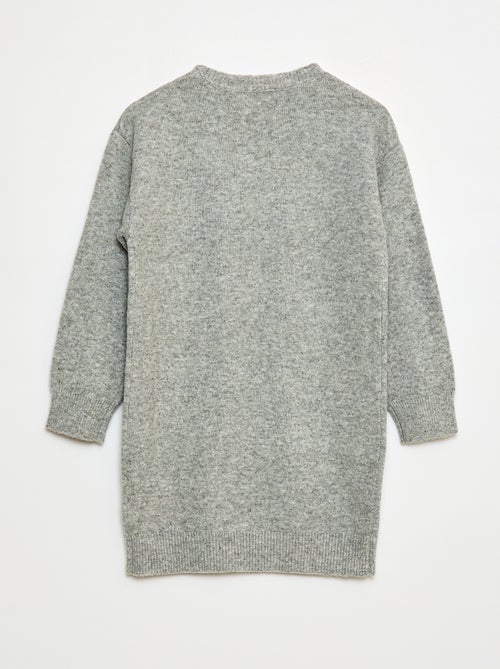 Vestido de punto con estrellas de lentejuelas - Kiabi