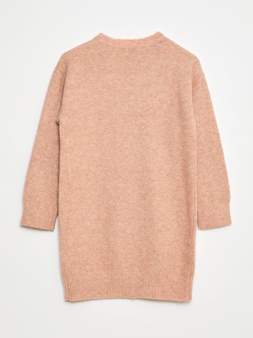 Vestido de punto con estrellas de lentejuelas - Kiabi