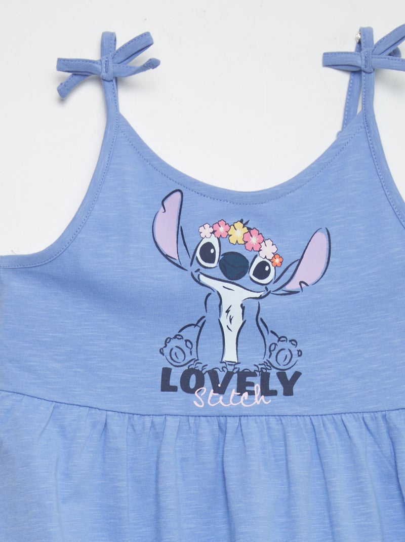 Vestido de punto con tirantes 'Disney' 'Stitch' AZUL - Kiabi