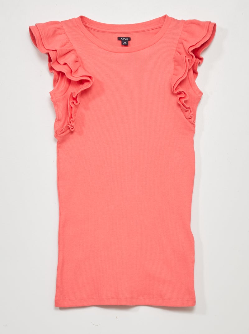 Vestido de punto de canalé ROSA - Kiabi