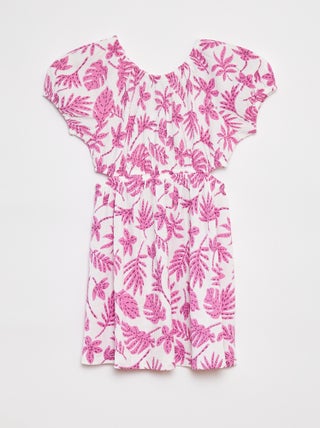 Vestido de punto de crepé estampado