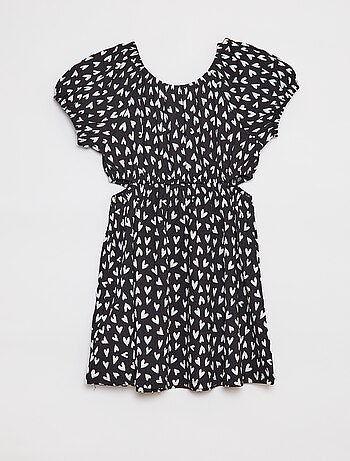 Vestido de punto de crepé estampado
