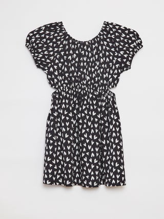 Vestido de punto de crepé estampado