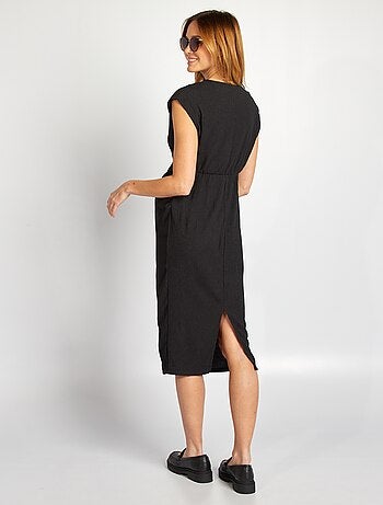 Vestido de punto de crepé midi